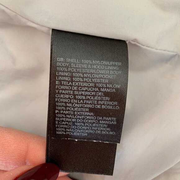 THE North Face White Gray Hyvent Jacket sz M - Picture 8 of 8